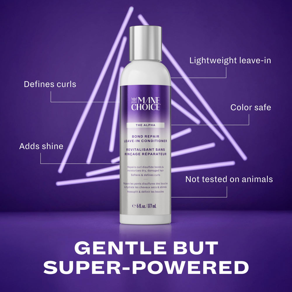 The Mane Choice Alpha Recoil Leave-In: formulation sans sulfates et sans parabènes.