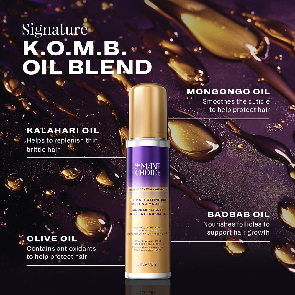 The Mane Choice Antidote Égyptien Mousse offre une tenue longue pour boucles