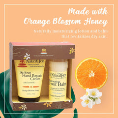 Baume pieds The Naked Bee au miel d’oranger, roll-on pratique pour callosités.