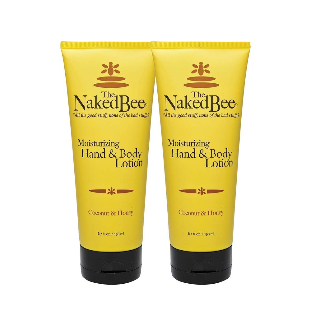 The Naked Bee Lait Hydratant Coco Miel — bouteille prête à hydrater la peau.