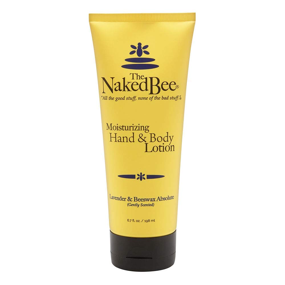 The Naked Bee lotion-corps lavande, flacon élégant pour hydratation durable.