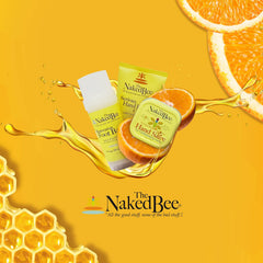 The Naked Bee texture crème vanille-rose-miel, absorption rapide et parfum agréable.