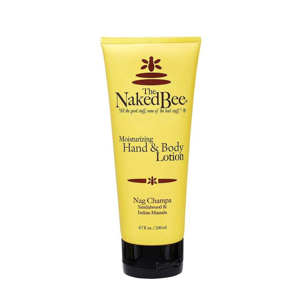 The Naked Bee Nourishing Body Lotion bottle front highlights all-skin hydration.