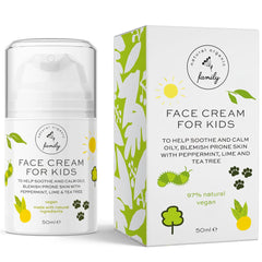 The Natural and Organic Family crème-visage-enfant-acide-hyaluronique-50ml, hydratation en douceur.