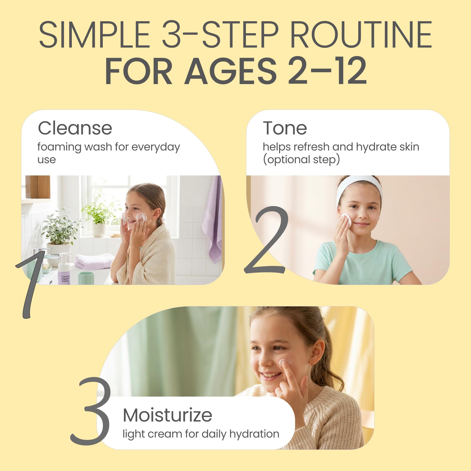 The Natural and Organic Family – crème visage sans parfum pour une peau apaisée.