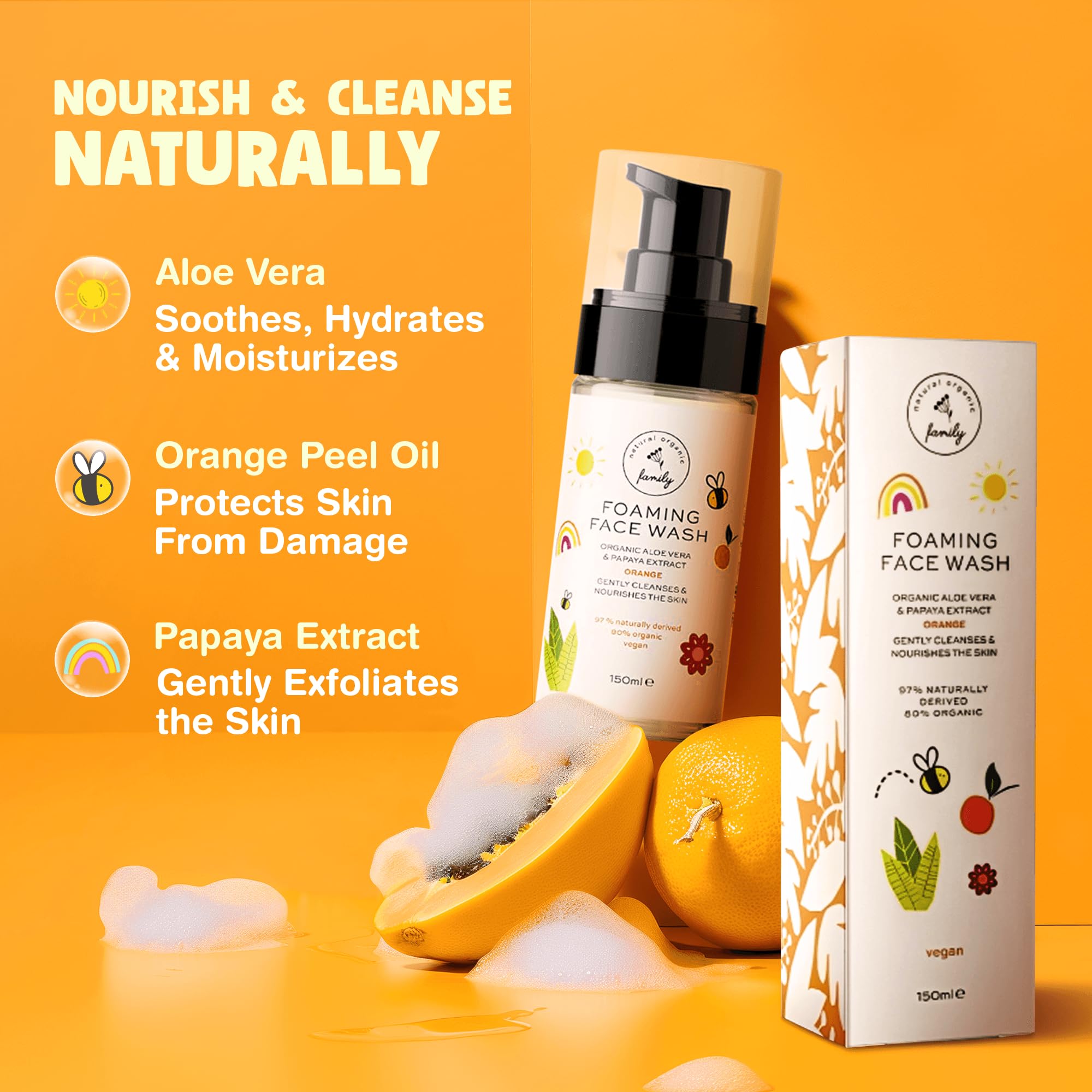 The Natural and Organic Family: sans parfum artificiel pour les peaux sensibles.