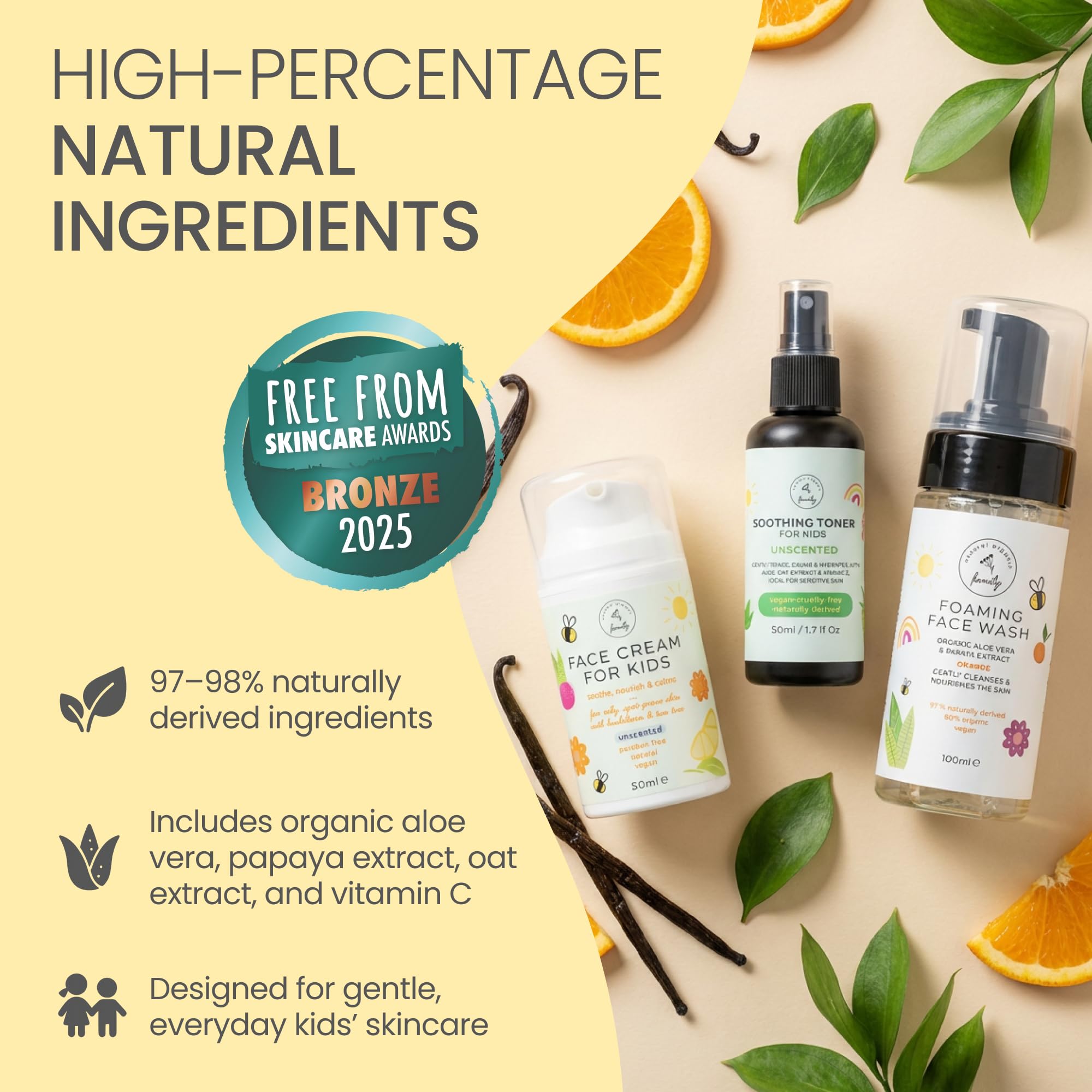The Natural and Organic Family – pompe pratique favorisant une application propre et rapide.