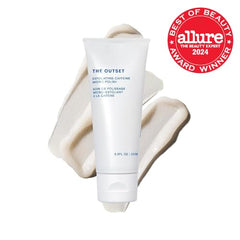 The Outset gommage visage, crème douce pour exfoliation contrôlée et confortable.
