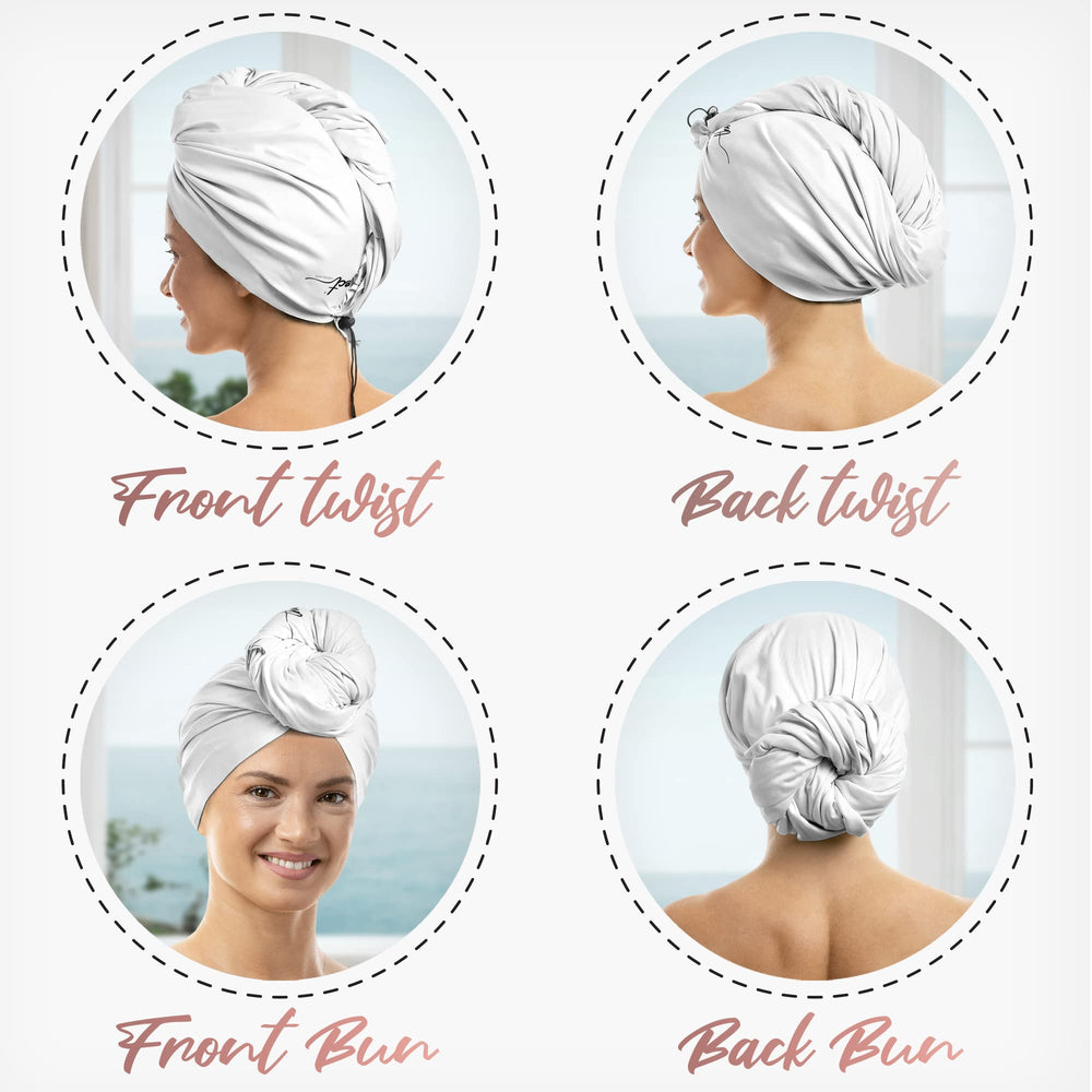 THE PERFECT HAIRCARE microfibre sans peluches convient aux cheveux fragiles et sains.