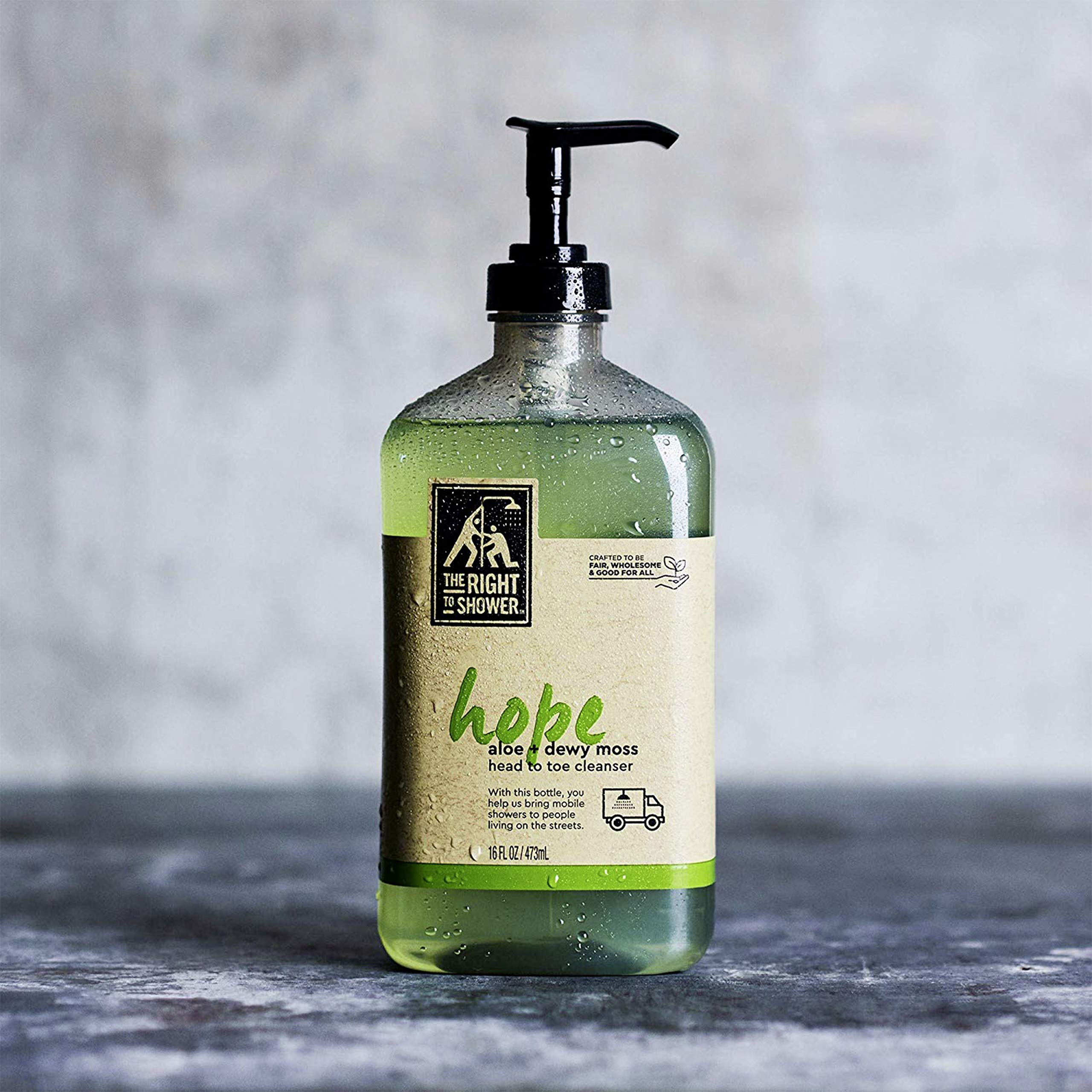 The Right to Shower Hope: texture crèmeuse, produit végan et sans cruauté