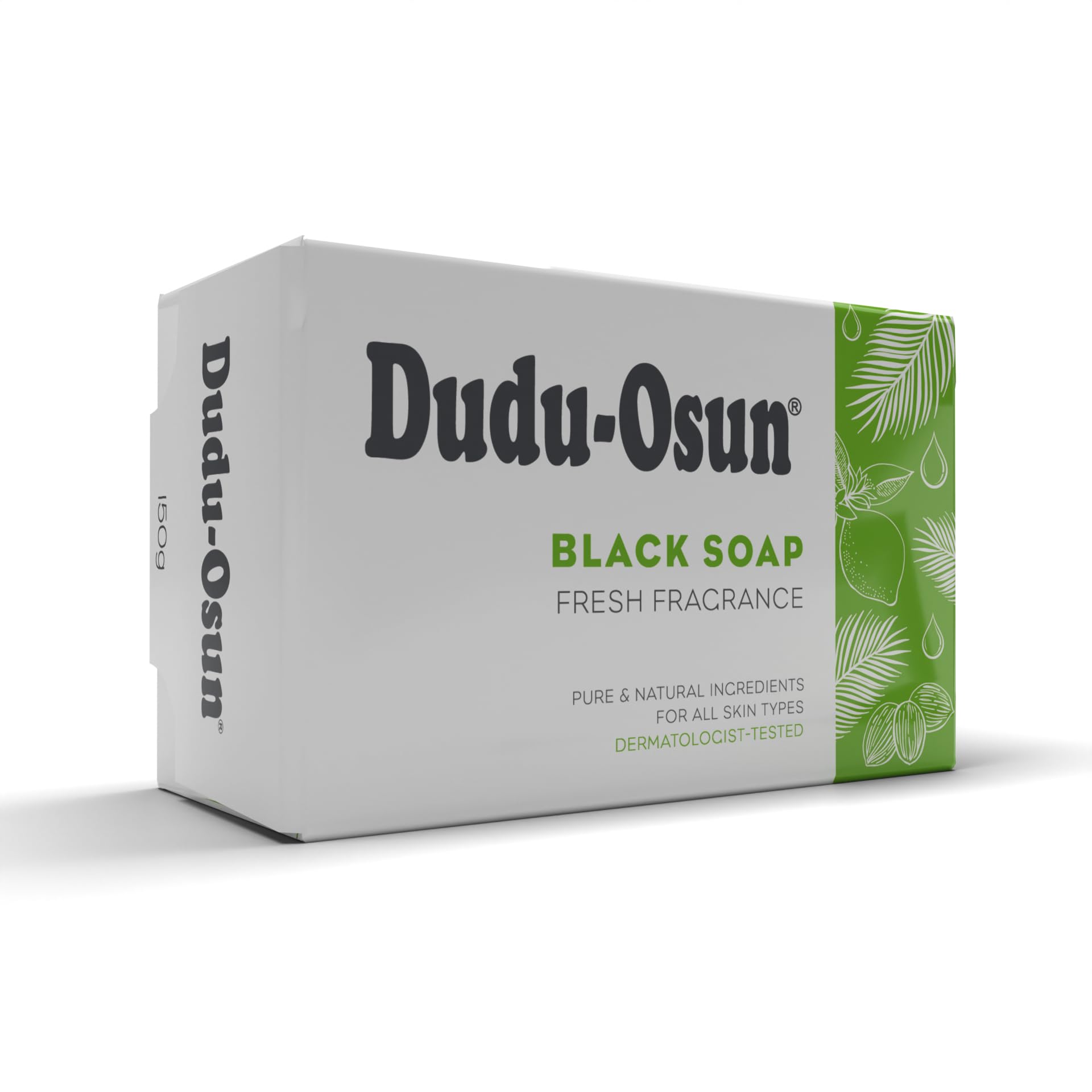 Barre de savon Dudu Osun, ingrédients locaux sans colorants.