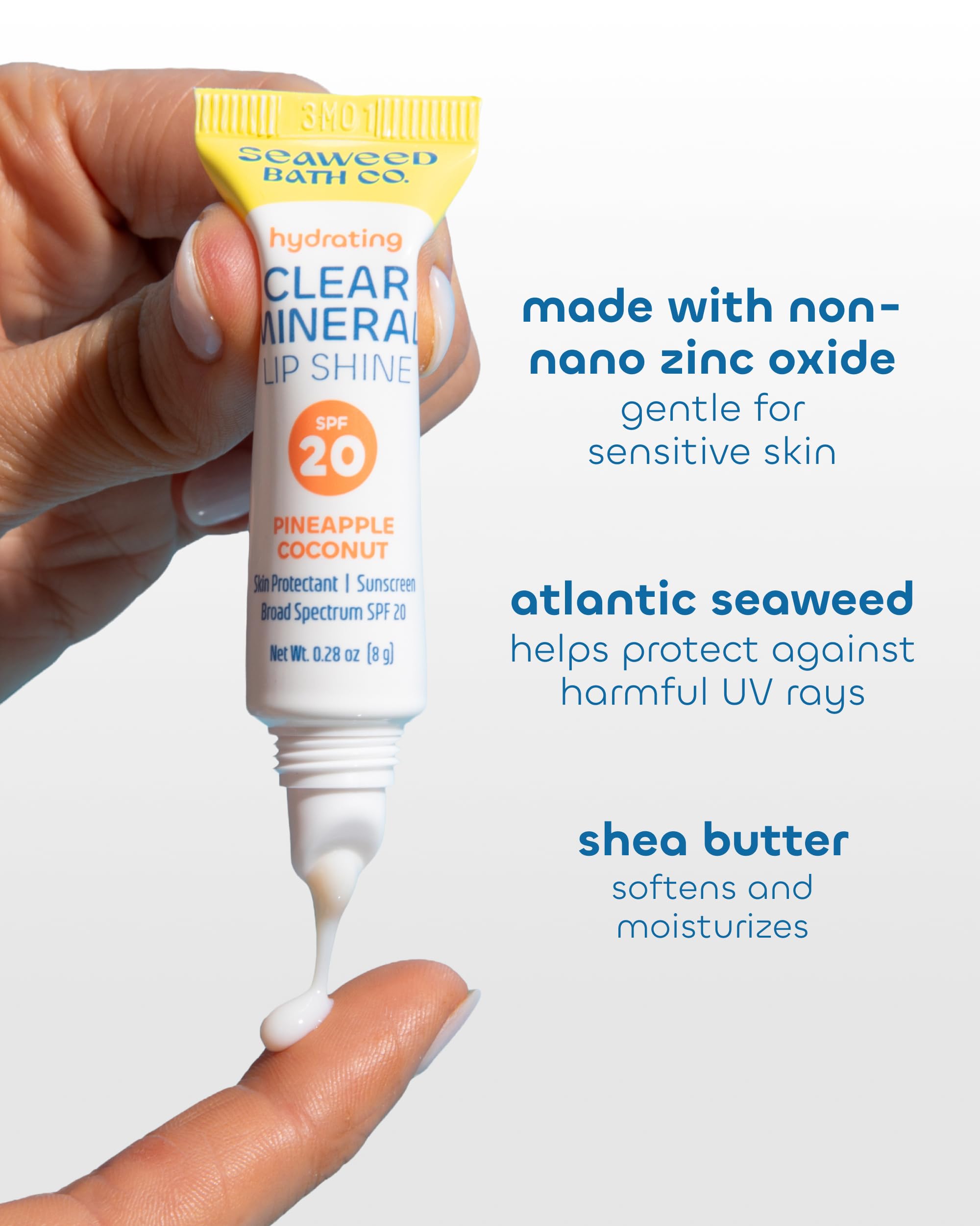 The Seaweed Bath Co. Formule hydratante pour lèvres sensibles et nourries.