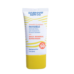 Seaweed Bath Co. Gel invisible avec oxyde de zinc, protection légère sans fini blanc.