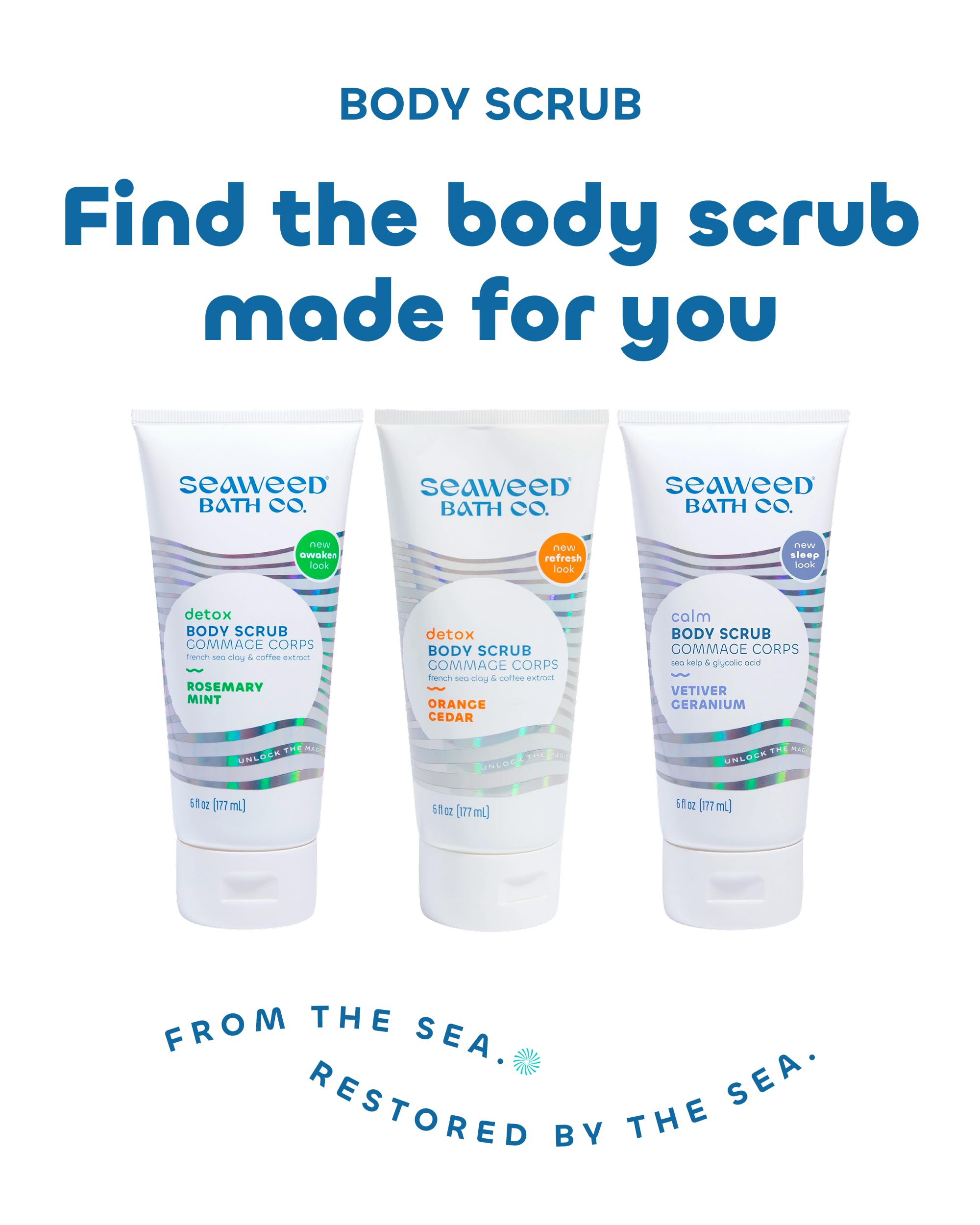 Seaweed Bath Co. texture riche et exfoliation efficace des impuretés.