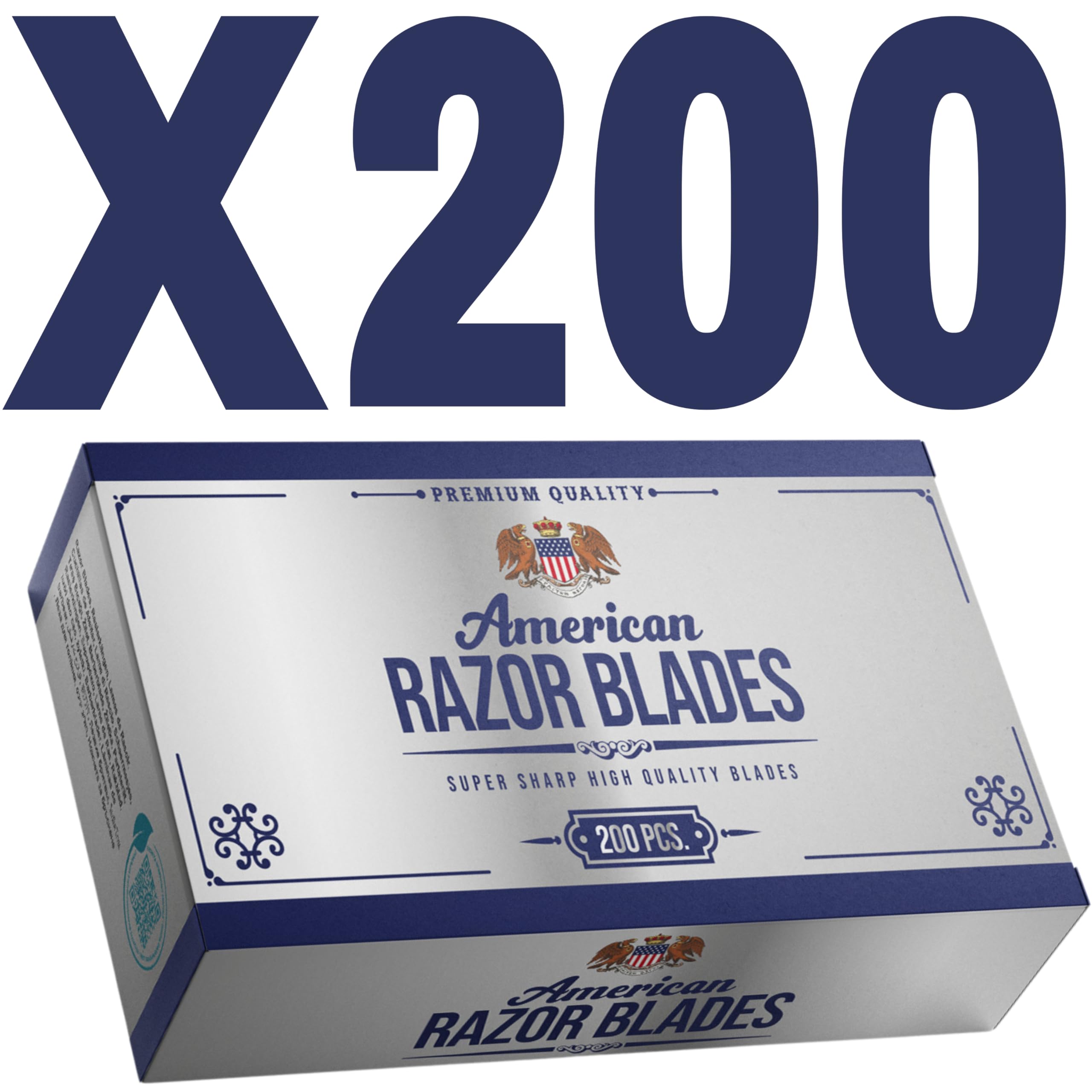 Pack valeur 200 lames The Shave Factory pour une utilisation prolongée.