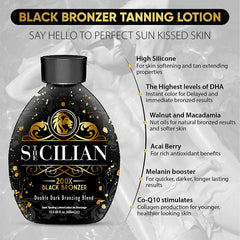 The Sicilian 200X odeur bloquée: formule qui réduit l odeur post bronzage