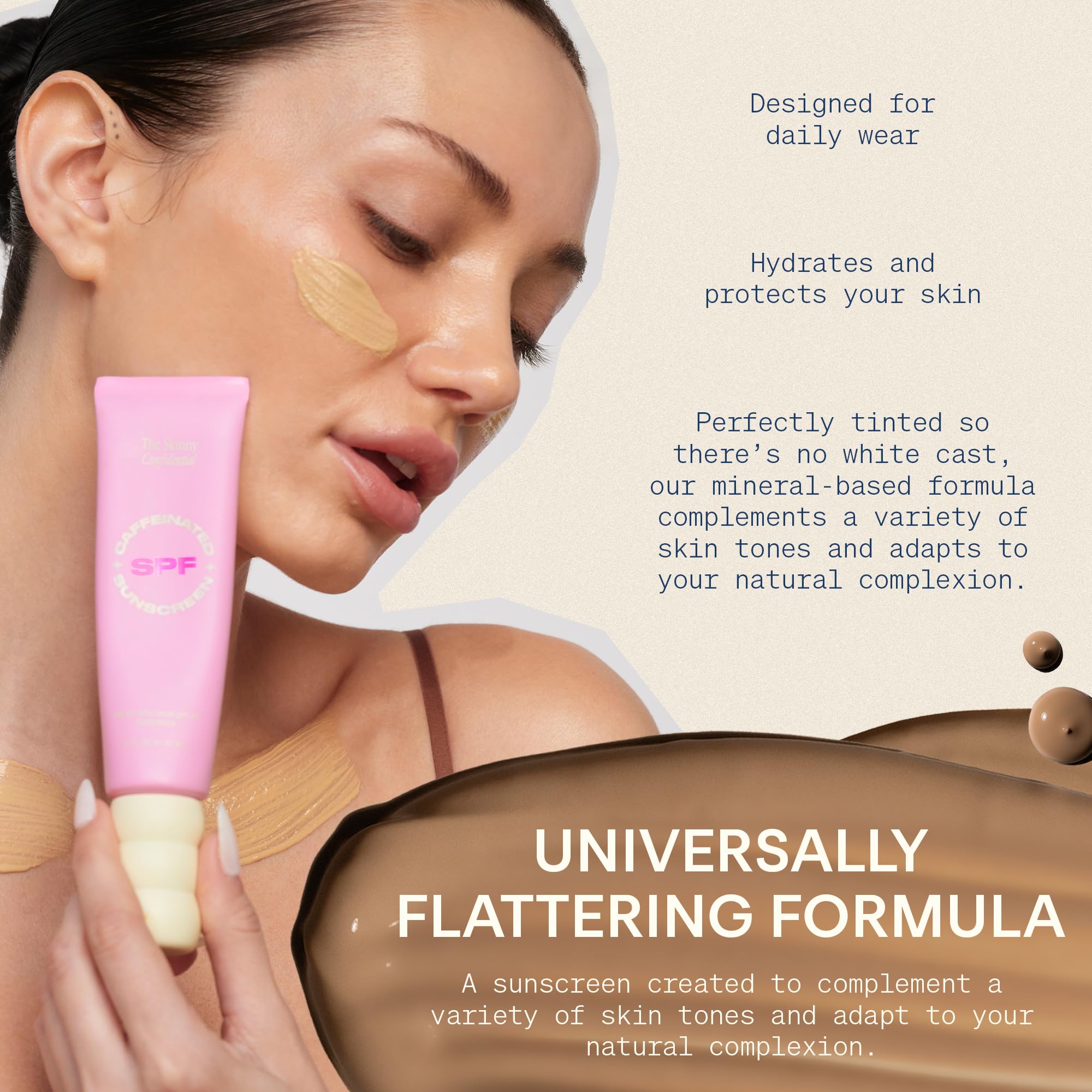 The Skinny Confidential base maquillage prête à l'emploi pour un teint lisse