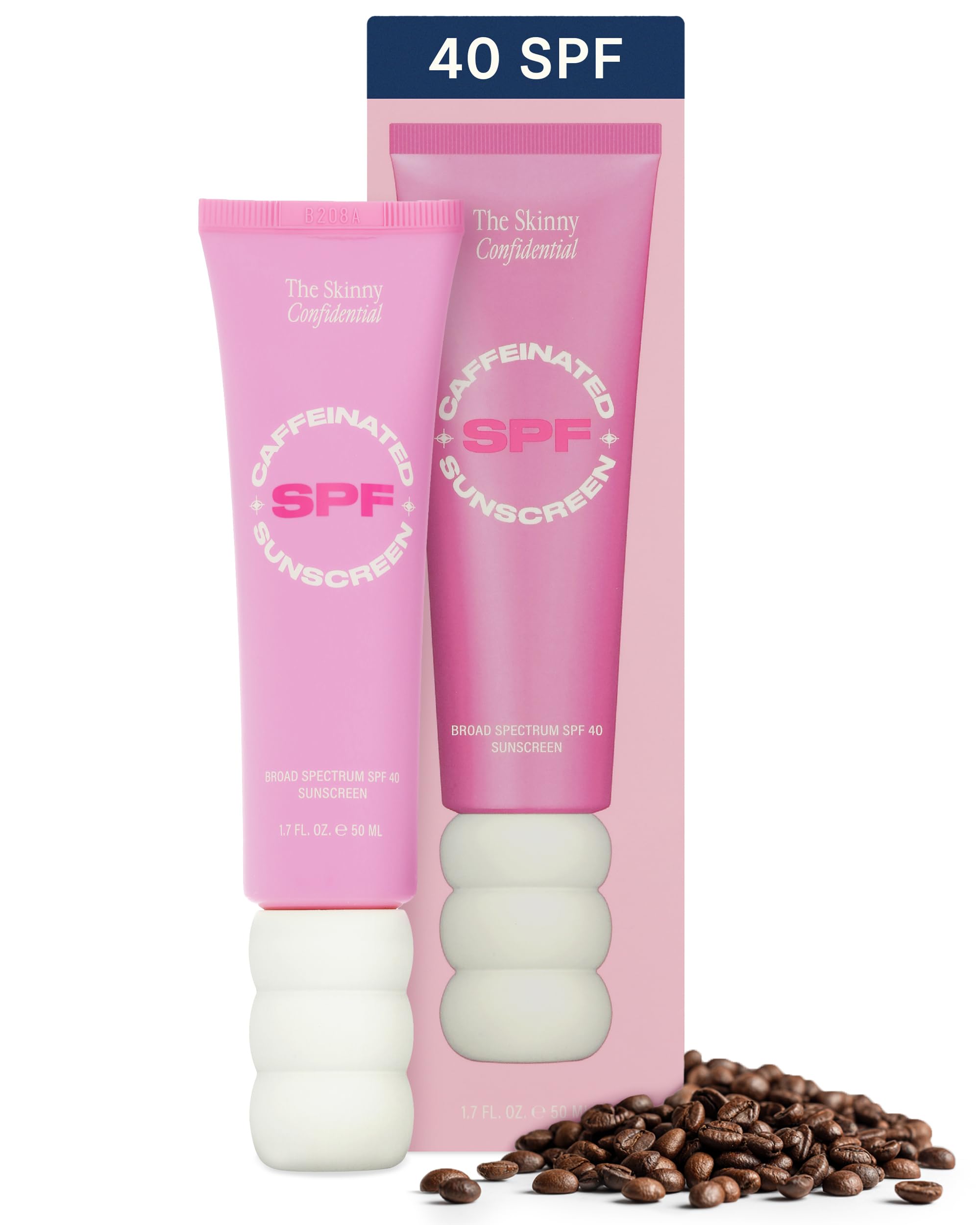 The Skinny Confidential écran solaire teinté SPF40 en tube 50 ml pour protection et teint unifié