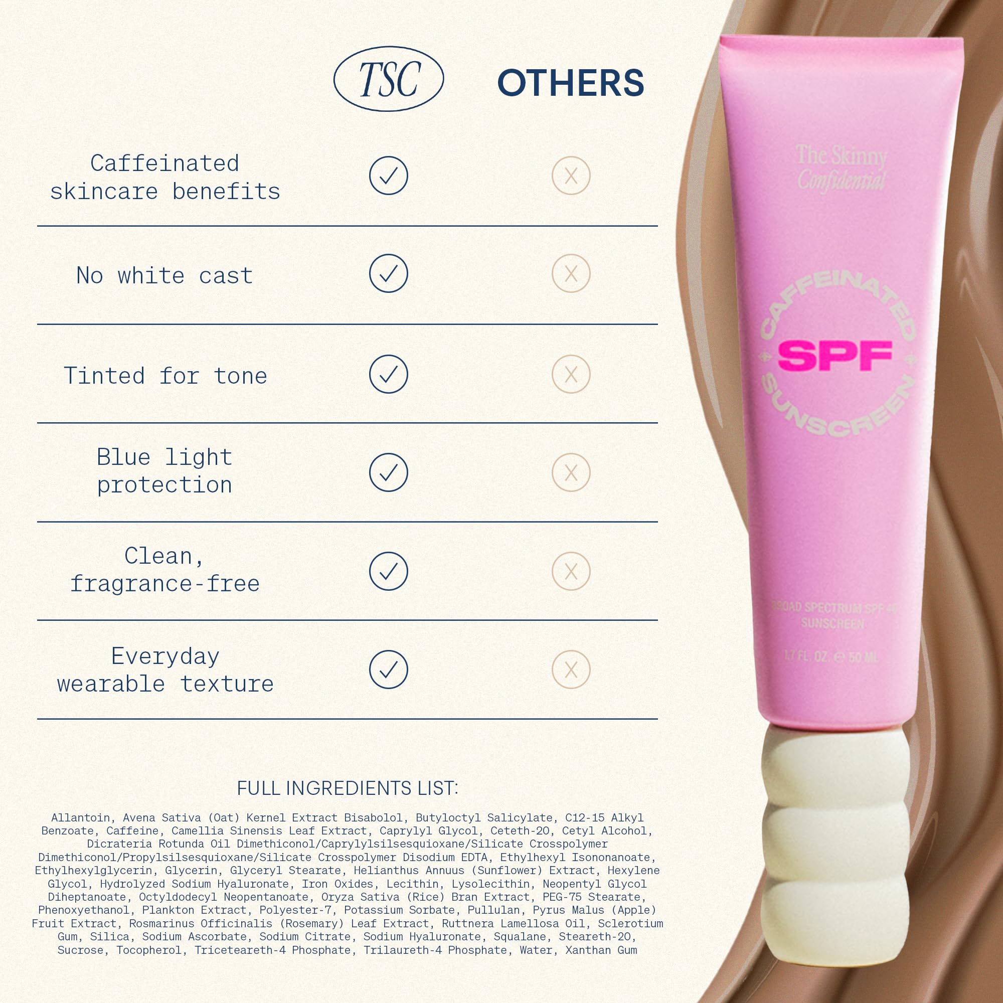 The Skinny Confidential formule propre sans parabènes ni phtalates