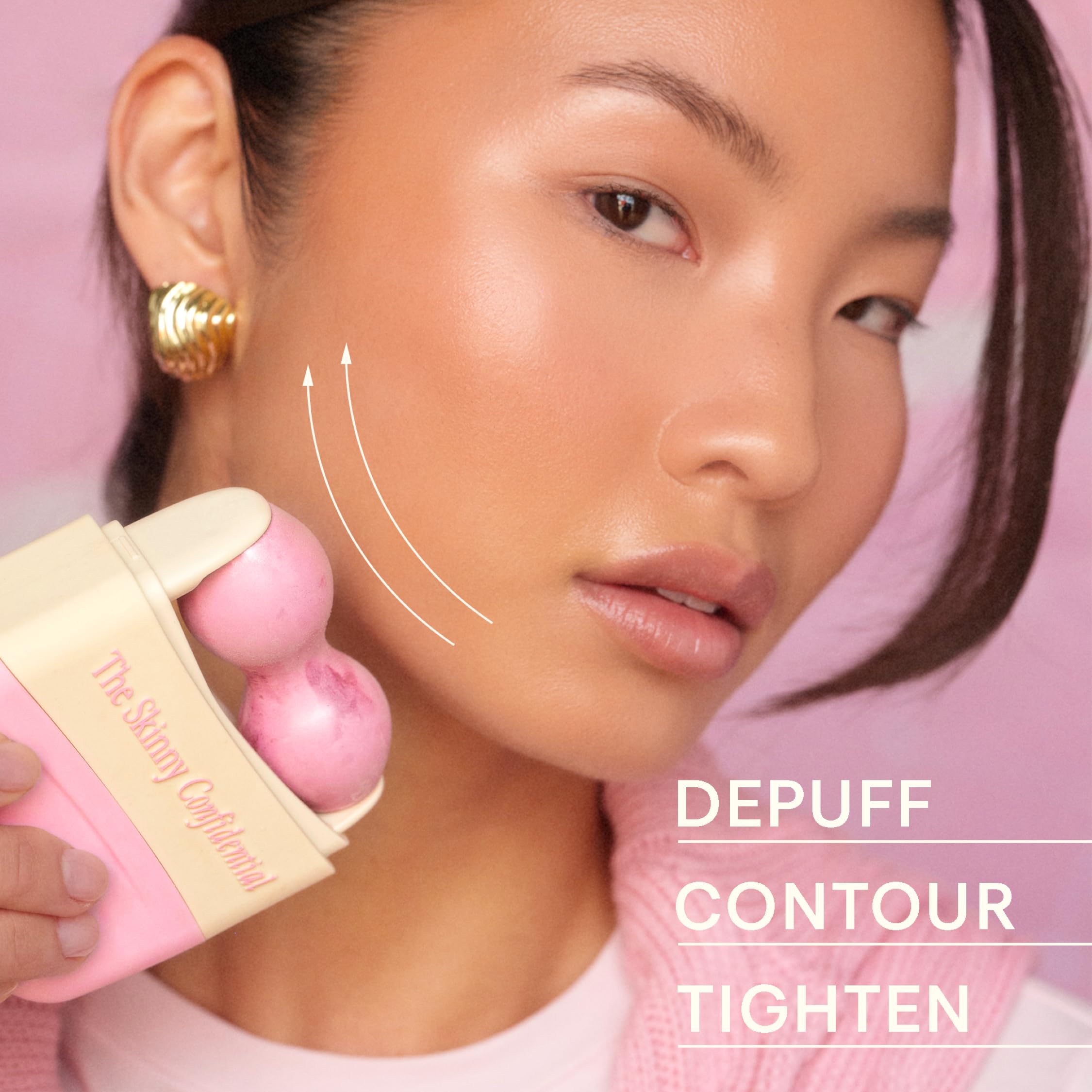 The Skinny Confidential Mint Ice Roller, usage voyage pratique et compact.