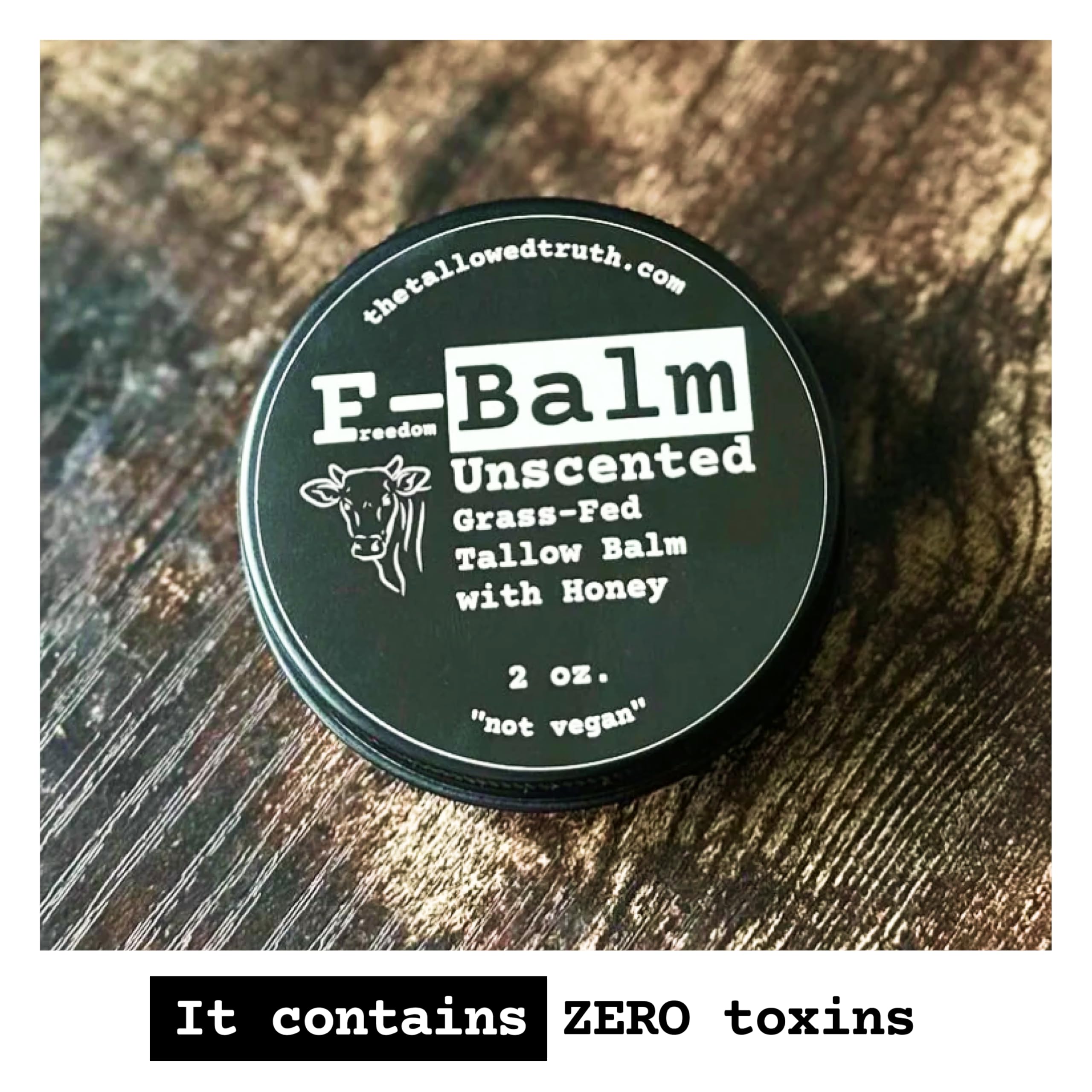 The Tallowed Truth F-Balm Tallow: composé de 5 ingrédients seulement.
