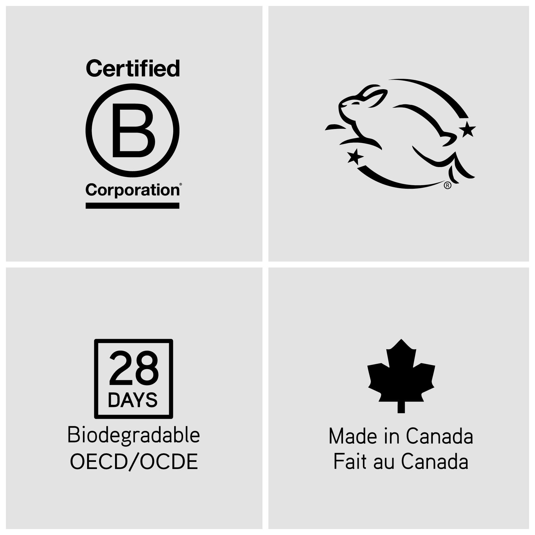 Emballage biodégradable du Daily Conditioner The Unscented Company
