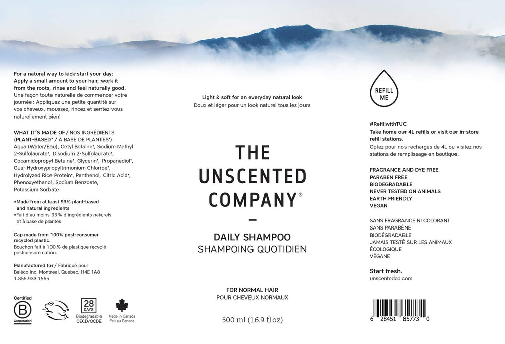 Engagement éthique The Unscented Company, non testé sur les animaux et B Corp.