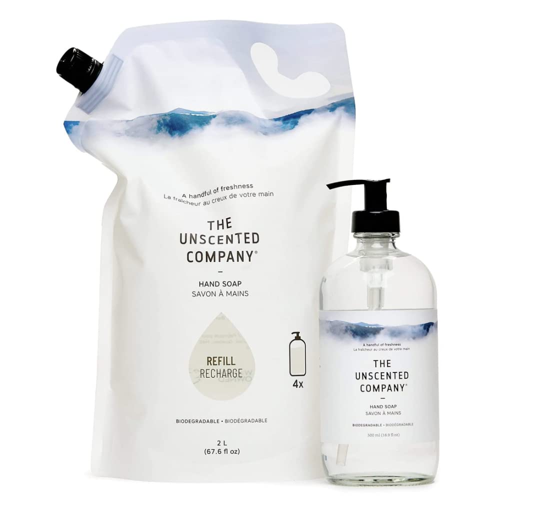 Étiquette neutre sans parfum sur l'emballage The Unscented Company