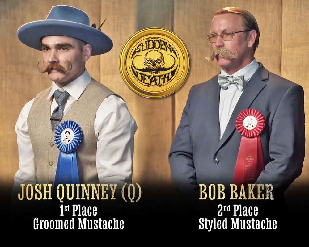 Application facile de la cire moustache Sudden Death pour modelage rapide.