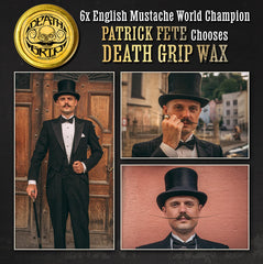 Death Grip THE VINTAGE GROOMING CO. application précise moustache