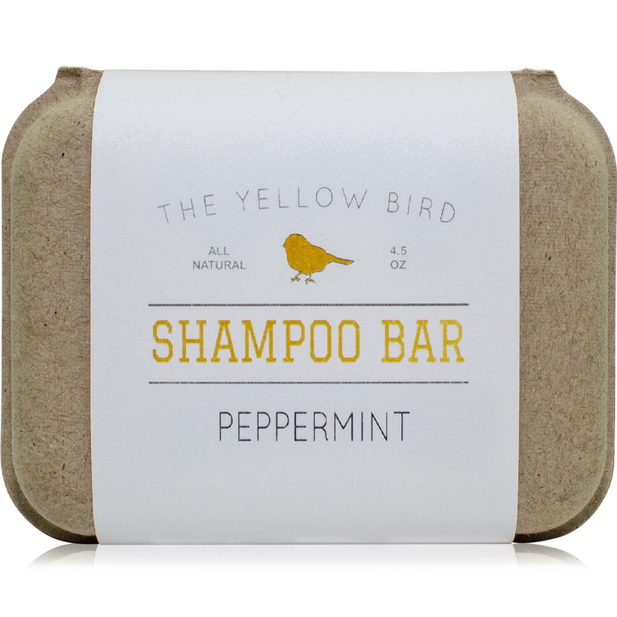 The Yellow Bird Peppermint Shampoo Bar – emballage eco pour voyage pratique