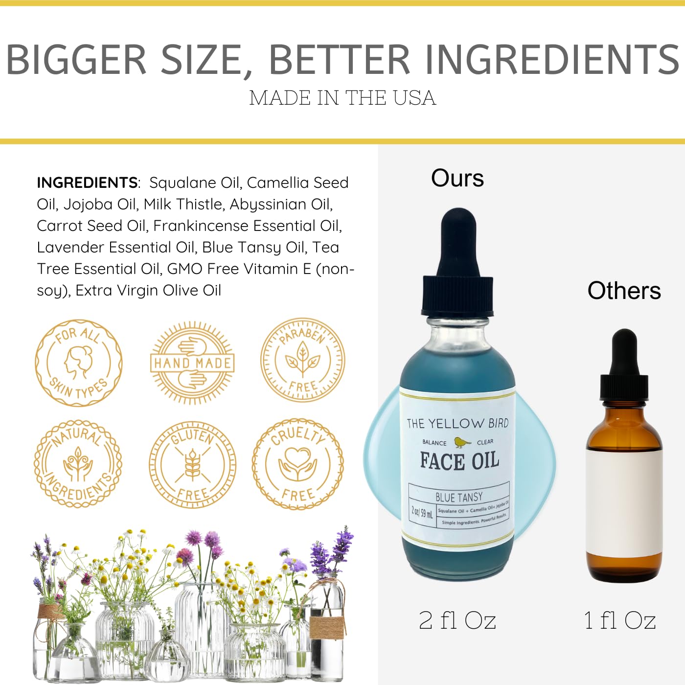 The Yellow Bird serum visage lumineux apporte éclat et hydratation.