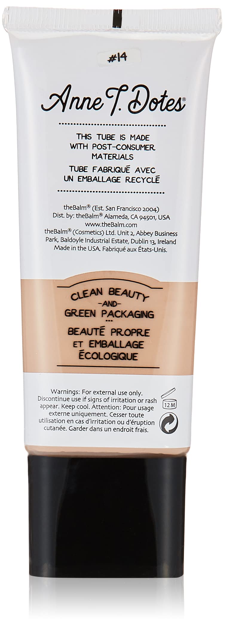 theBalm Anne T. Dotes teinte dans sa bouteille, hydratation légère et fini naturel.