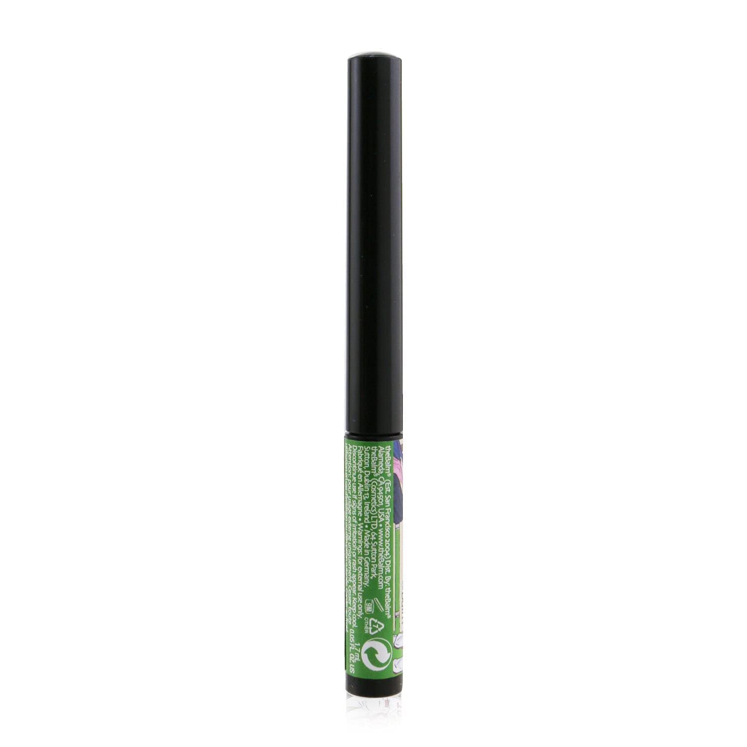 theBalm Schwing Eyeliner – Échantillon noir mat, démonstration de la couvrance.