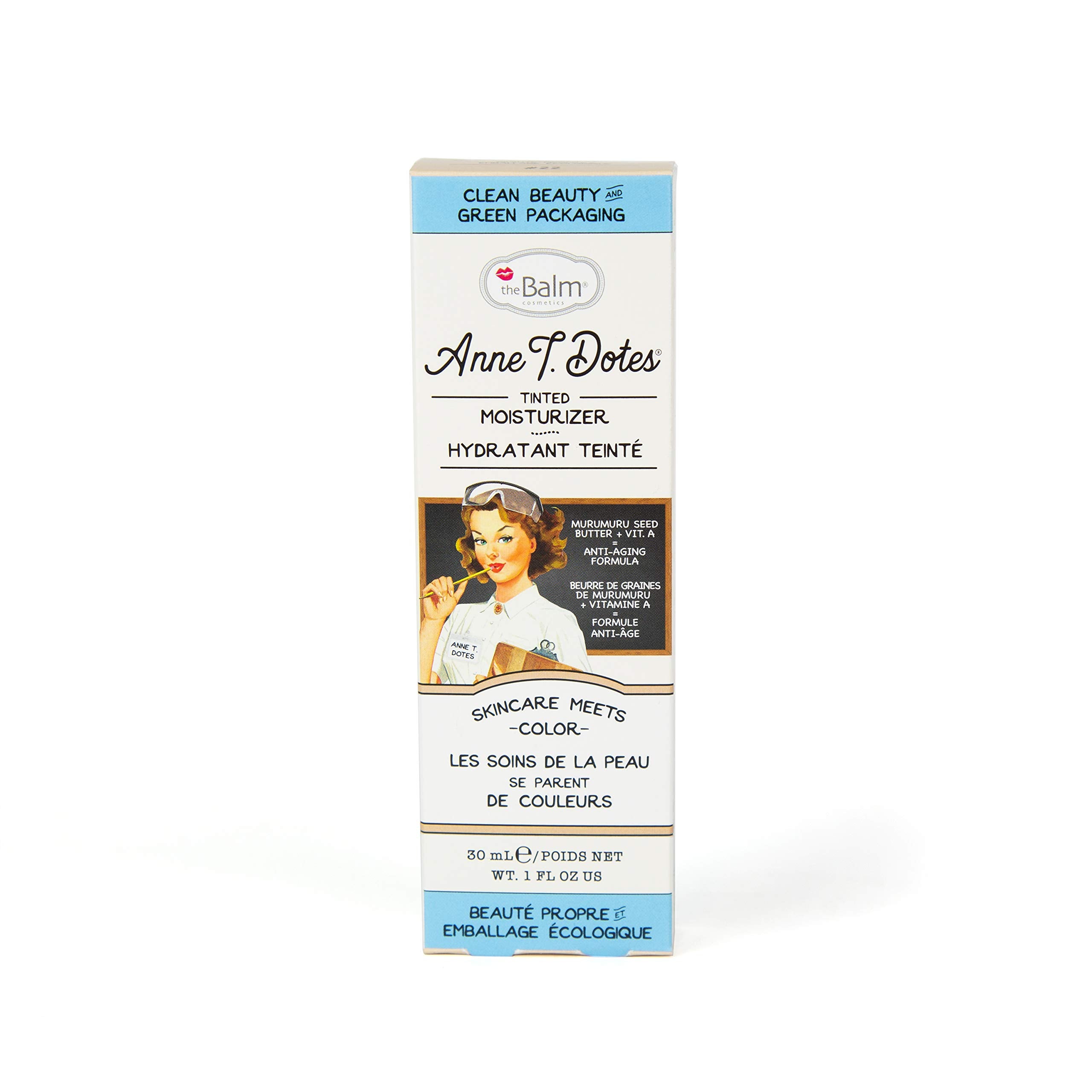 theBalm Anne T. Dotes teinte 22 clair-moyen échantillon, couvrance naturelle.