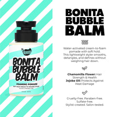 Bonita Bubble Balm définition et brillance sur cheveux texturés.