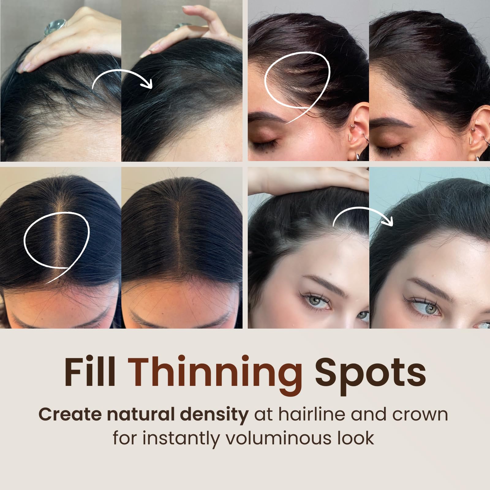 The Face Shop Quick Hair Puff, application sur la ligne capillaire pour un look naturel.