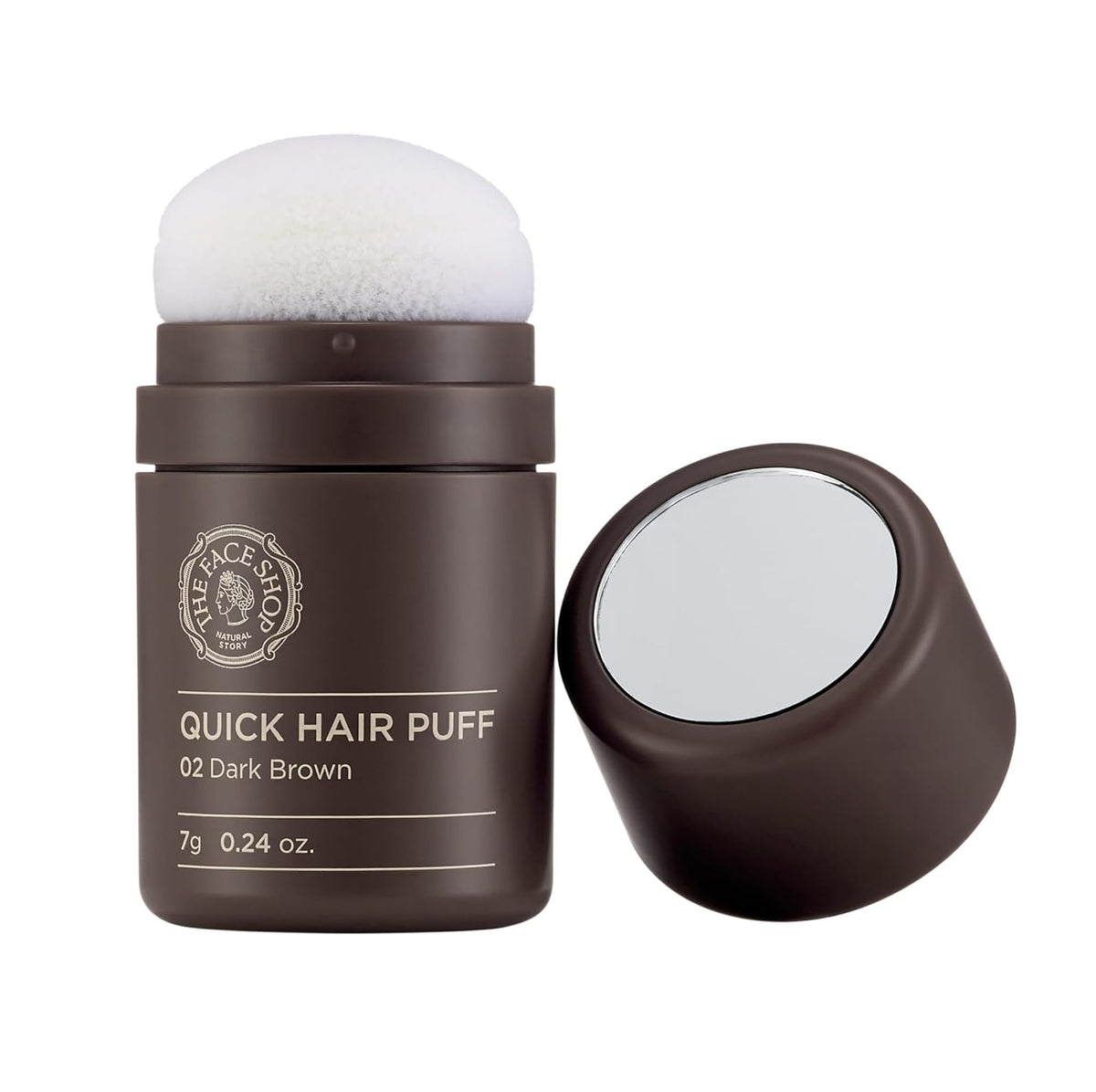 The Face Shop Quick Hair Puff, emballage prêt à couvrir les racines.