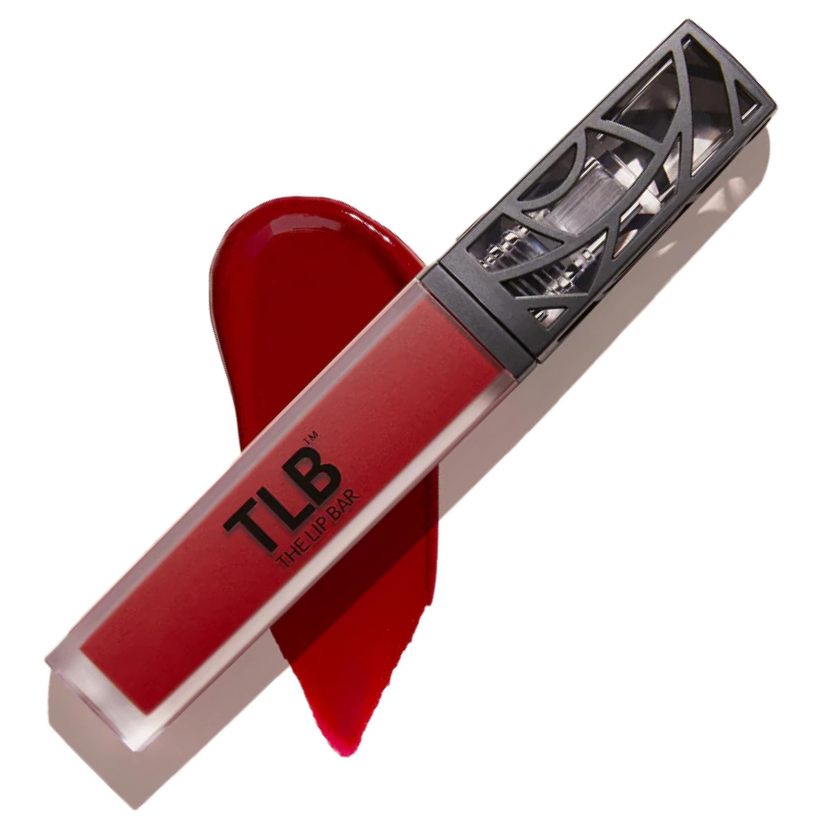 The Lip Bar Bawse Lady, couleur bleu-rouge sur bouteille, tenue durable.