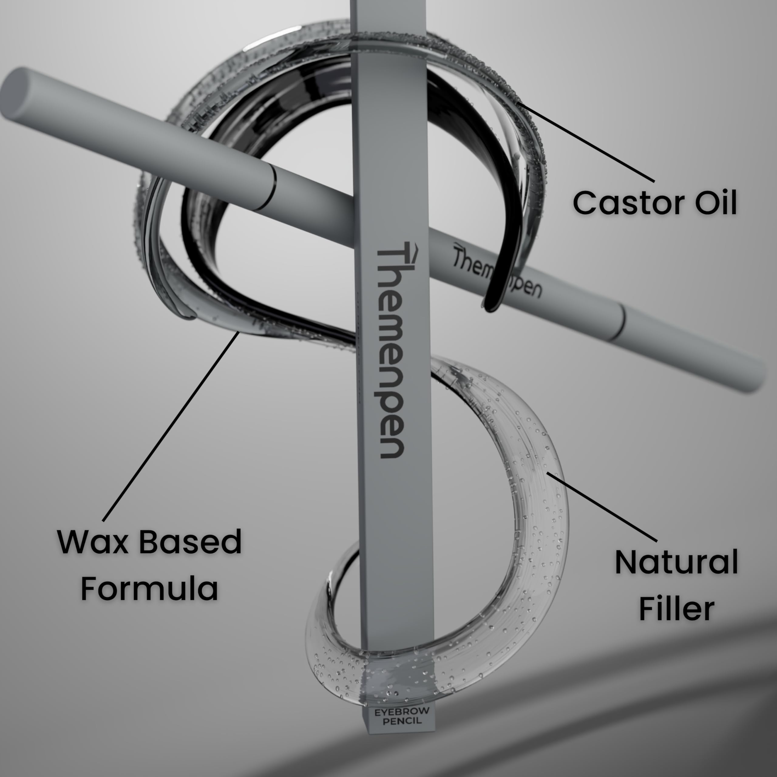 The Men Pen effet microblading: remplissage précis pour un aspect naturel.