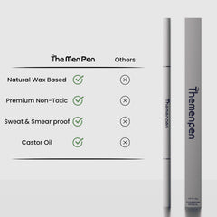 The Men Pen moustache définition: contours nets pour un style soigné.