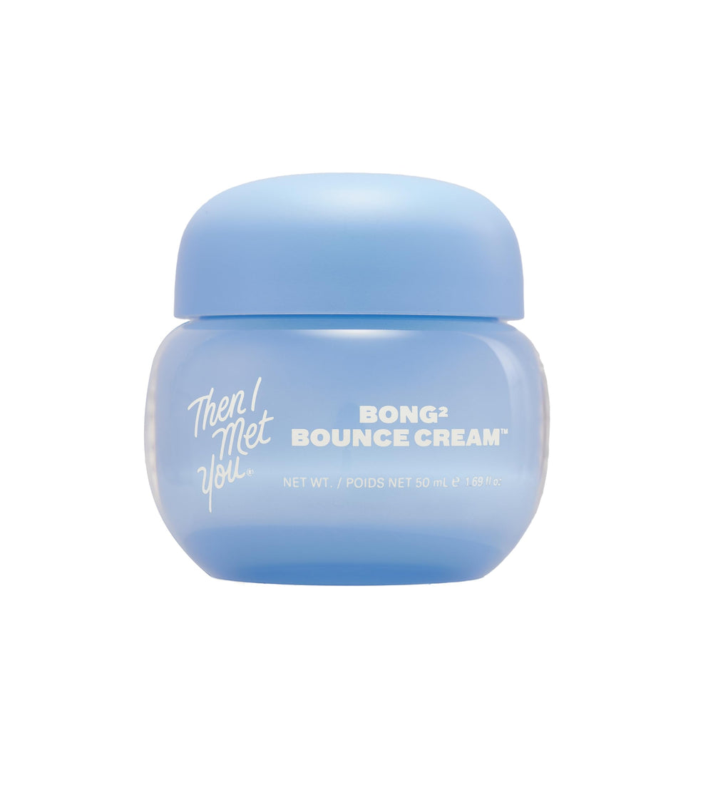Then I Met You Bong² Bounce Cream – Bouteille élégante et hydratation légère prête pour le maquillage.