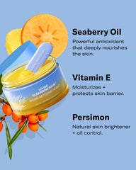 Then I Met You Living Cleansing Balm, huile olive et vitamine E soutiennent la barrière cutanée.