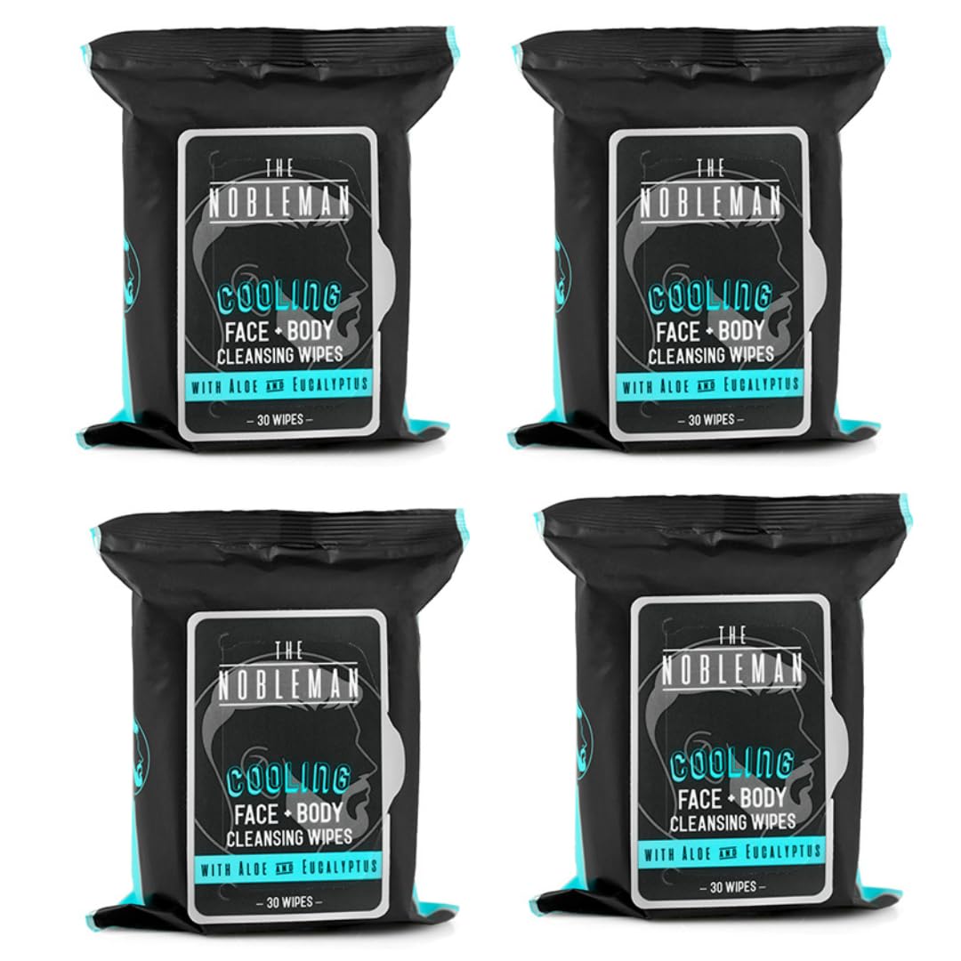 The Nobleman lingettes rafraîchissantes pour visage et corps, fraîcheur durable après l'effort