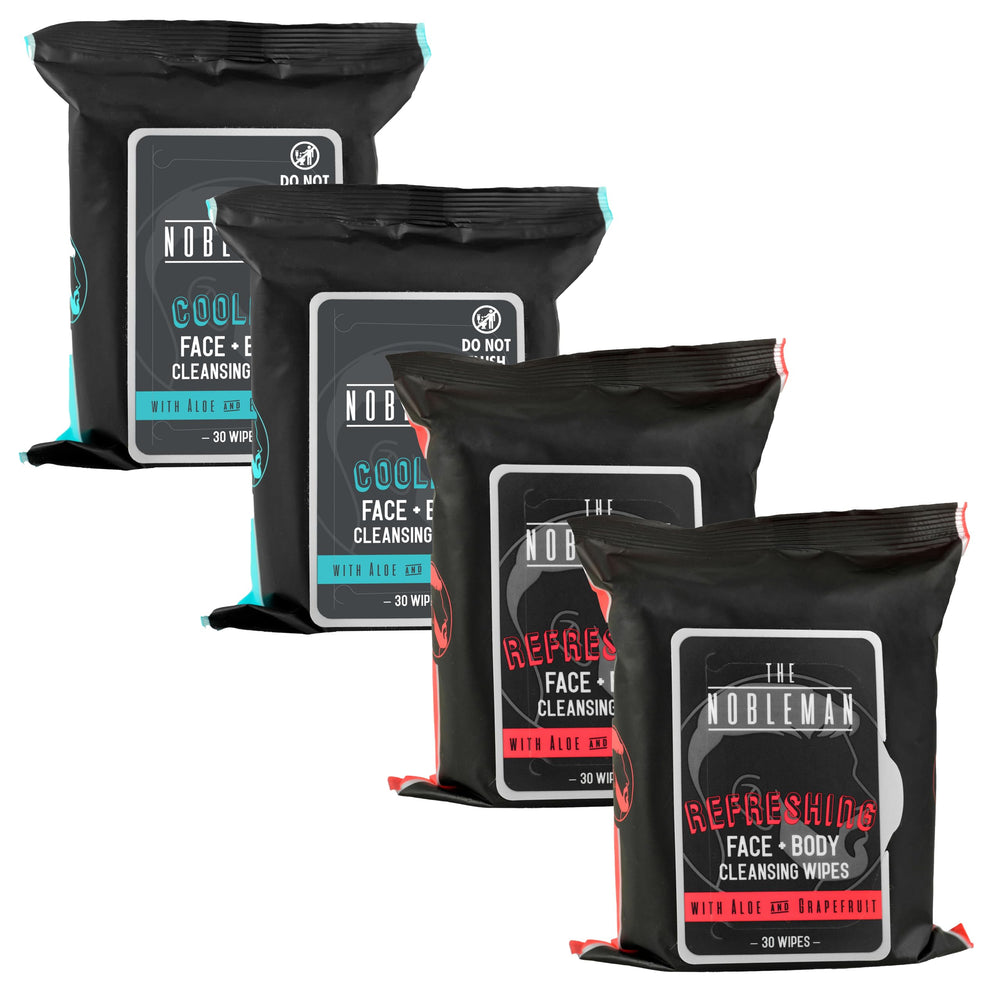 The Nobleman lingettes utilisation en déplacement pour un rafraîchissement rapide.