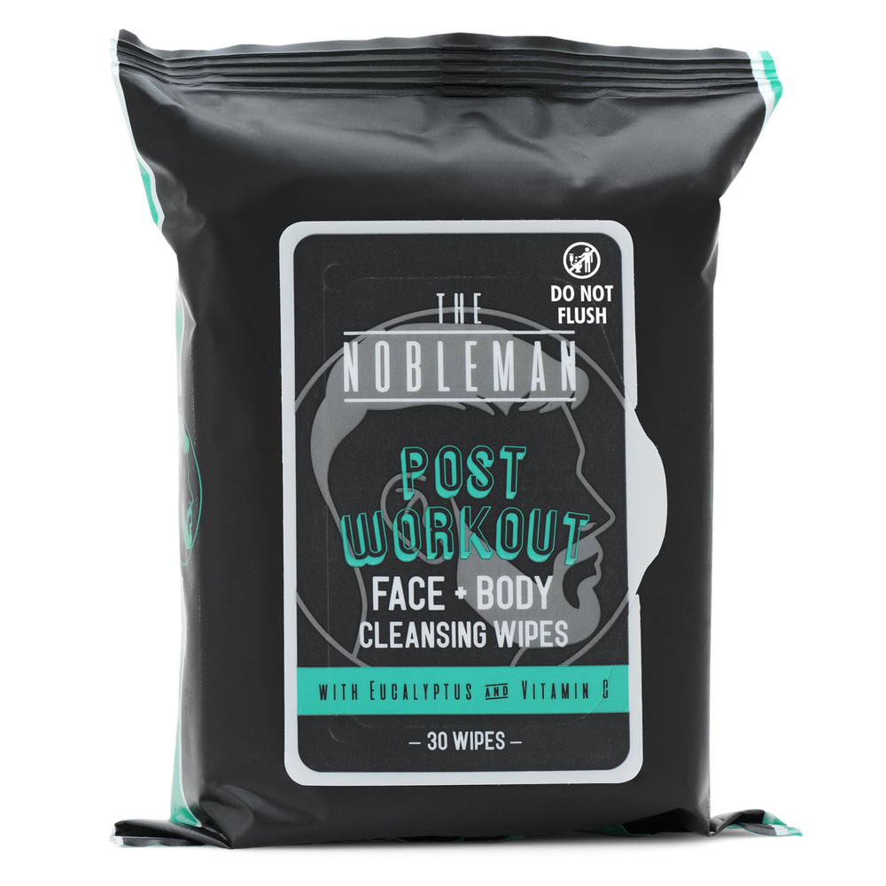 The Nobleman wipes 4-pack label closeup with clean design