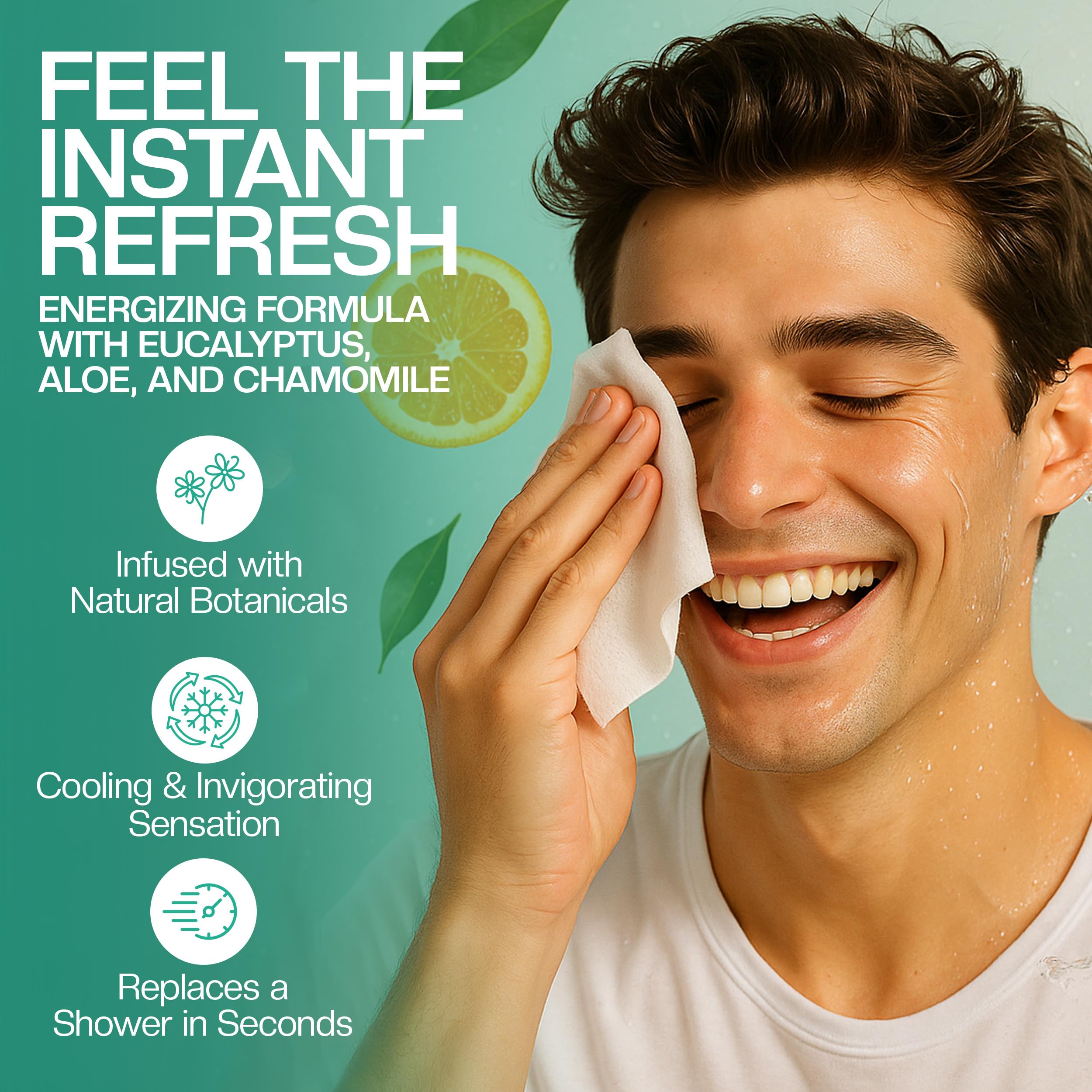 The Nobleman wipes body application for quick refresh