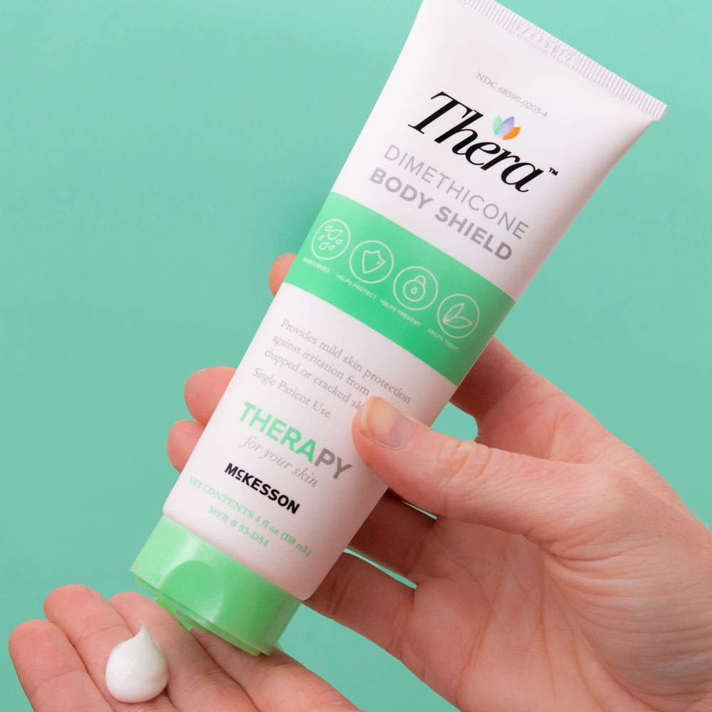 Barrière hydratante durable Thera, protection douce pour peau irritée ou sèche.
