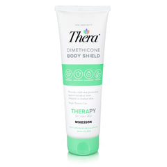 Thera bouclier cutané à base de diméthicone, bouteille 4 oz, offre protection hydratante.