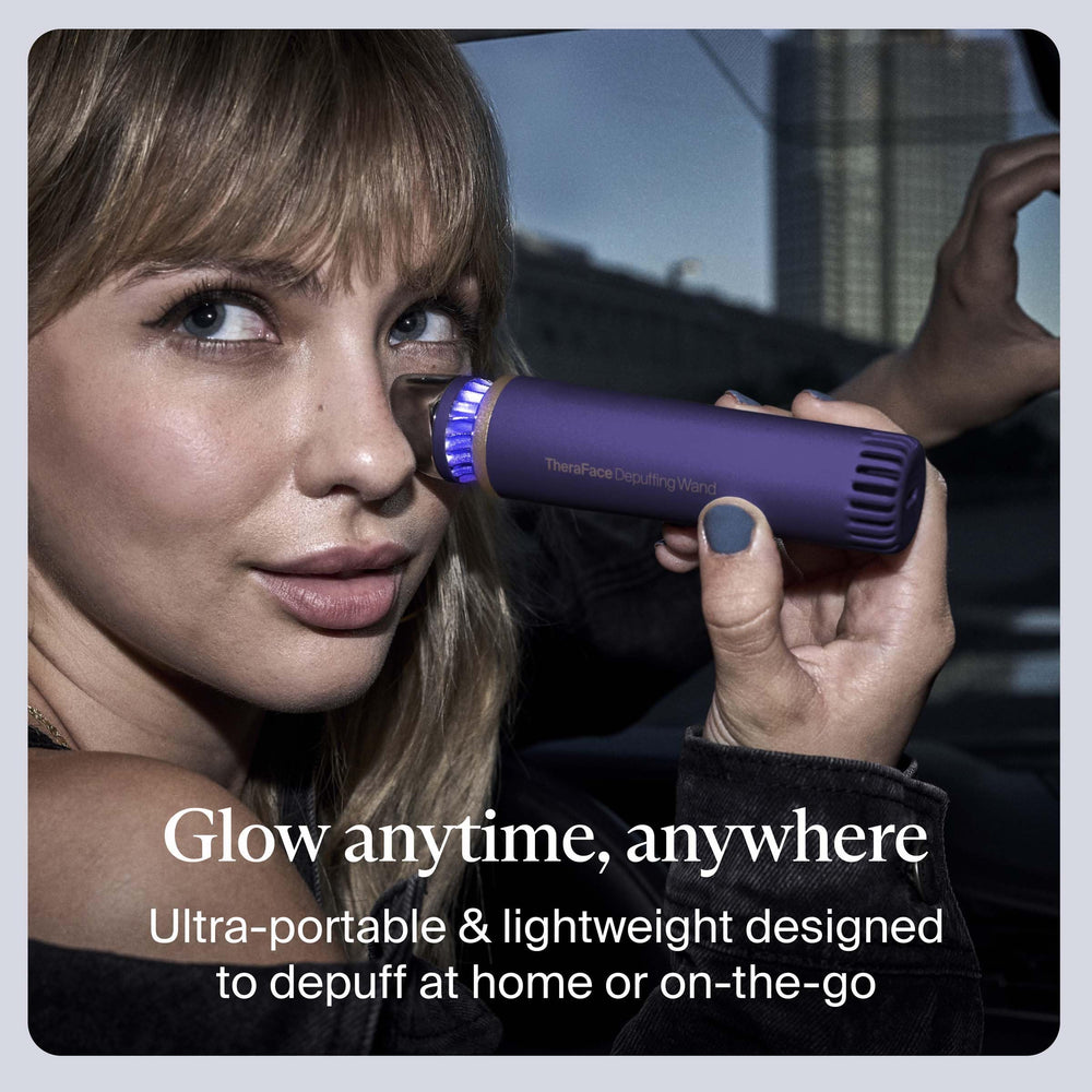 TheraFace design compact et portable prêt pour les voyages.